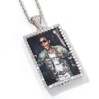 Hip Hop Custom Photo Gold & Silver Necklace