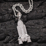 Hip Hop Rocket Unisex Pendant Necklace