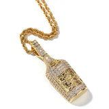 Hip Hop Bottle Charm Shape Necklace