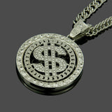 Dollar Sign Chain & Pendant Set