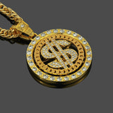 Dollar Sign Chain & Pendant Set