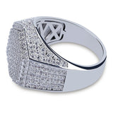 Hip Hop Men Iced Out Cubic Zircon Ring