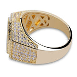 Hip Hop Men Iced Out Cubic Zircon Ring