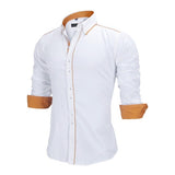 Long Sleeve British Style Cotton Men's Shirt