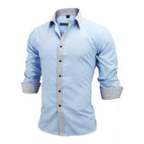 Long Sleeve British Style Cotton Men's Shirt