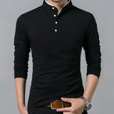 Full Sleeve Men Solid Color T Shirts