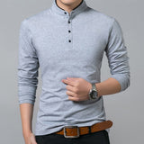 Full Sleeve Men Solid Color T Shirts