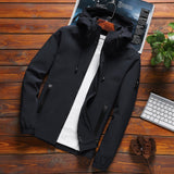 Jacket Men Casual Solid Hooded Jackets