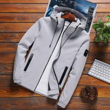 Jacket Men Casual Solid Hooded Jackets