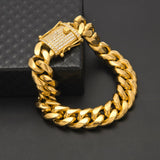Men's Stainless Steel Triple Lock Luxury Bracelets