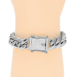 Men's Stainless Steel Triple Lock Luxury Bracelets