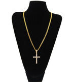 Men's Classic Cross Rhinestones Necklace