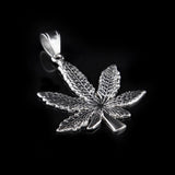 Hiphop Men's Weed Leaf Pendant Necklace