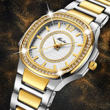 Luxury Brand Diamond Quartz Gold Wrist Watch
