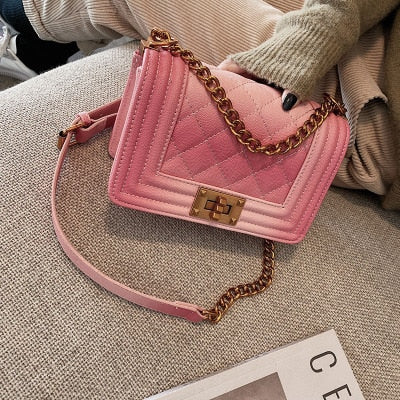 Women Chain Leather Messenger Bags