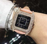 Full Diamond Roman Numeral Bracelet Watch