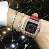 Full Diamond Roman Numeral Bracelet Watch