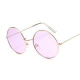 Retro Round Pink Sunglasses