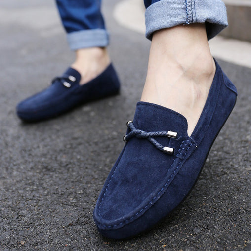 Breathable Slip-On Soft Leather Driving Shoes