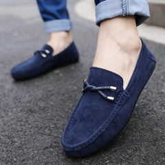 Breathable Slip-On Soft Leather Driving Shoes