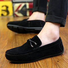 Breathable Slip-On Soft Leather Driving Shoes