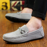 Breathable Slip-On Soft Leather Driving Shoes