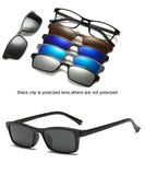 Clip Mirrored Clip on Polarized Sunglasses