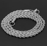 Stainless Steel Unisex Rope Chain